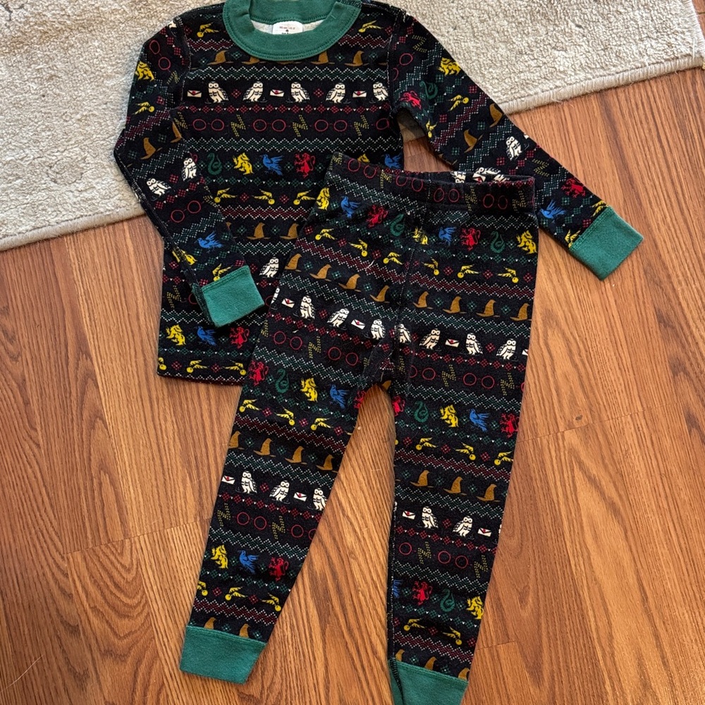 Hanna Andersson Harry Potter Fair Isle Toddler Pajamas, size 3T